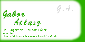 gabor atlasz business card
